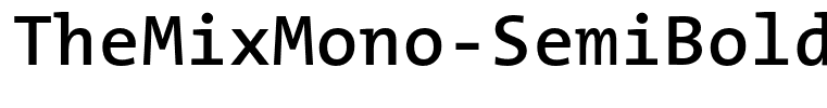 TheMixMono-SemiBold