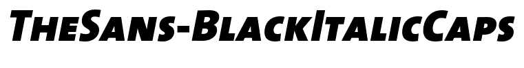 TheSans-BlackItalicCaps