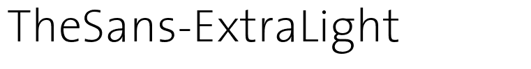 TheSans-ExtraLight
