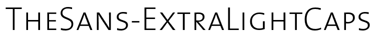 TheSans-ExtraLightCaps