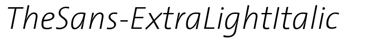 TheSans-ExtraLightItalic