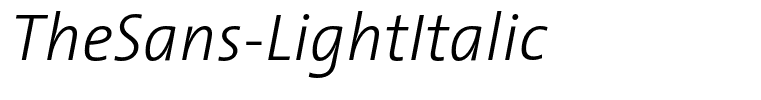 TheSans-LightItalic