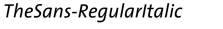 TheSans-RegularItalic