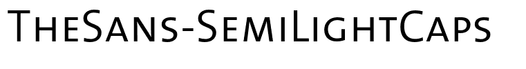 TheSans-SemiLightCaps