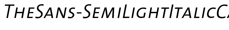 TheSans-SemiLightItalicCaps