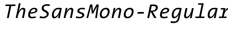 TheSansMono-RegularItalic