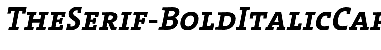 TheSerif-BoldItalicCaps