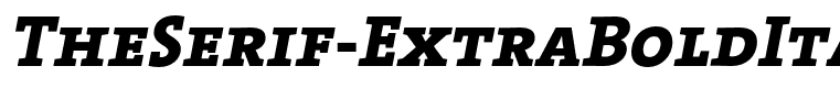 TheSerif-ExtraBoldItalicCaps