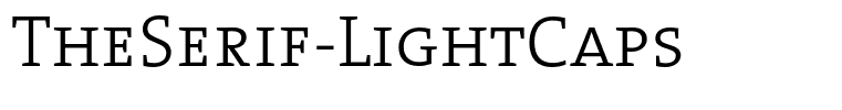 TheSerif-LightCaps