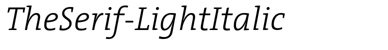 TheSerif-LightItalic