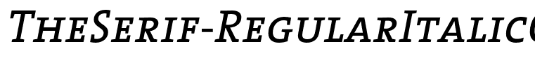 TheSerif-RegularItalicCaps