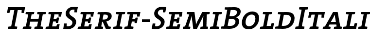 TheSerif-SemiBoldItalicCaps