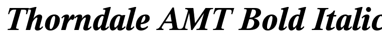 Thorndale AMT Bold Italic