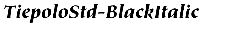 TiepoloStd-BlackItalic