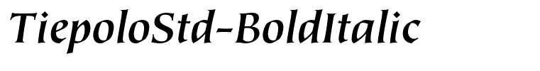 TiepoloStd-BoldItalic