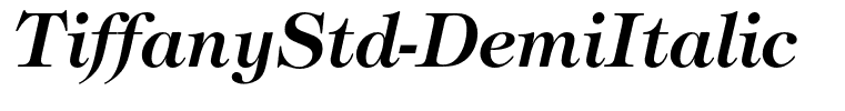 TiffanyStd-DemiItalic