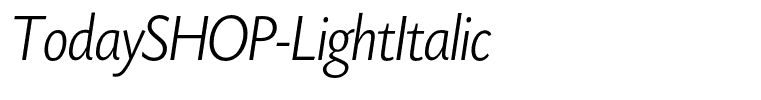 TodaySHOP-LightItalic