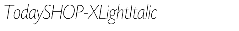 TodaySHOP-XLightItalic