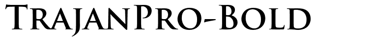 TrajanPro-Bold