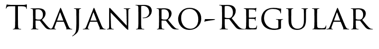 TrajanPro-Regular