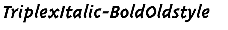 TriplexItalic-BoldOldstyle