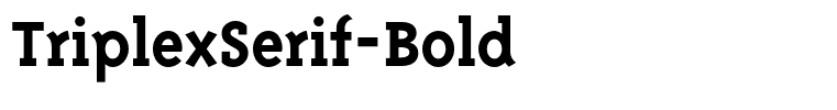 TriplexSerif-Bold