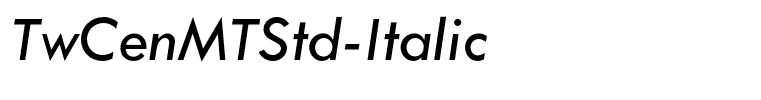 TwCenMTStd-Italic