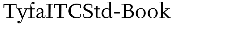 TyfaITCStd-Book
