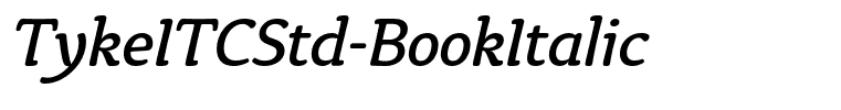 TykeITCStd-BookItalic
