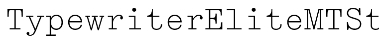 TypewriterEliteMTStd