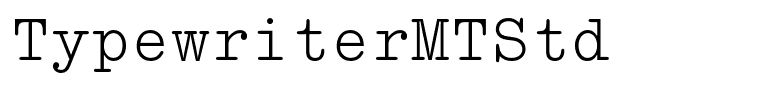 TypewriterMTStd