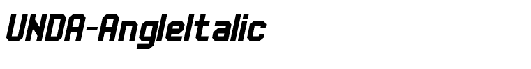 UNDA-AngleItalic