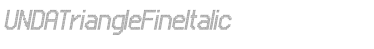 UNDATriangleFineItalic