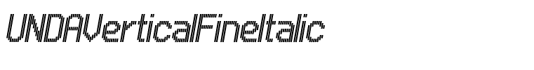 UNDAVerticalFineItalic