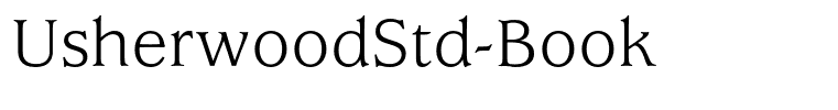 UsherwoodStd-Book
