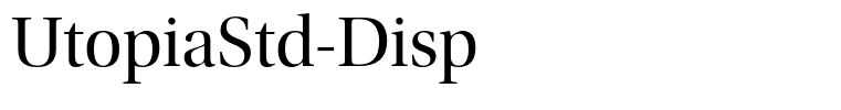 UtopiaStd-Disp