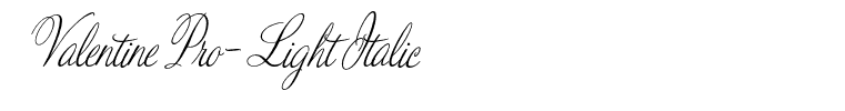ValentinePro-LightItalic