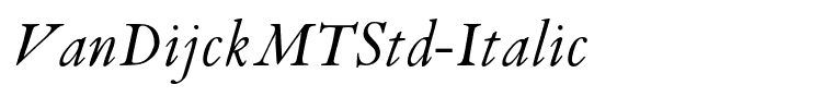 VanDijckMTStd-Italic
