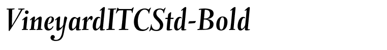 VineyardITCStd-Bold