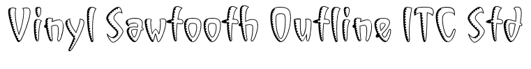 Vinyl Sawtooth Outline ITC Std