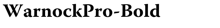 WarnockPro-Bold