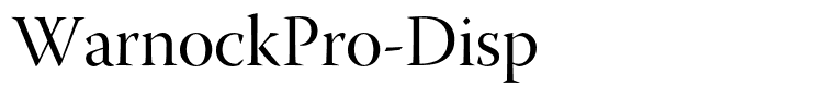 WarnockPro-Disp