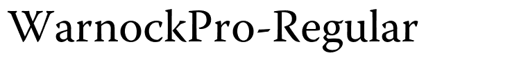 WarnockPro-Regular