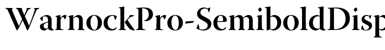 WarnockPro-SemiboldDisp