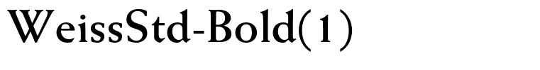 WeissStd-Bold(1)