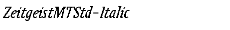 ZeitgeistMTStd-Italic