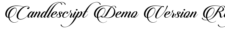 Candlescript Demo Version Regular