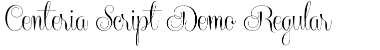 Centeria Script Demo Regular