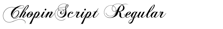 ChopinScript Regular