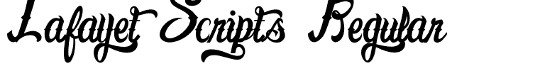 Lafayet Scripts Regular